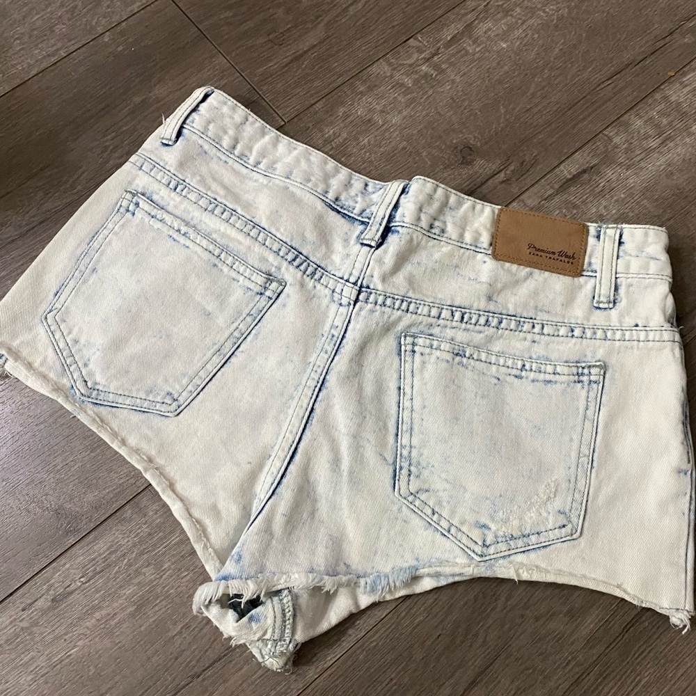 Zara Jean acid wash Premium wash collection shorts - Picture 5 of 6